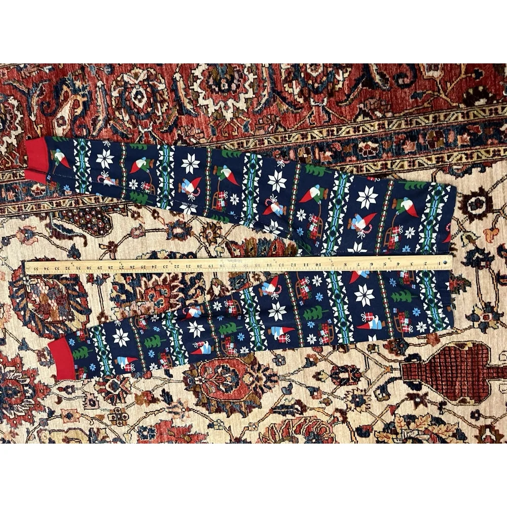 Little Kids Hanna Andersson Christmas Snowflake Elves Themed Pajama Pant Size 12
